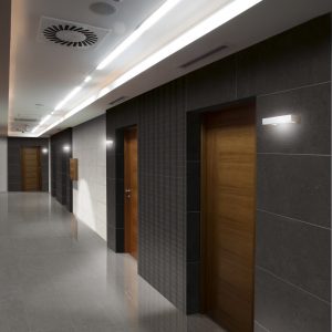 END OF LINE Vandome Nero Porcelain Semi-polished Wall or Floor 44x89cm