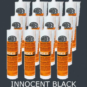 Ardex ST Silicone Sealant Innocent Black – Bulk Buy 12 Tubes (310ml per tube)