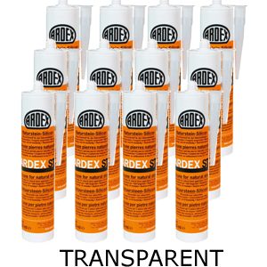 Ardex ST Silicone Sealant Transparent – Bulk Buy 12 Tubes (310ml per tube)
