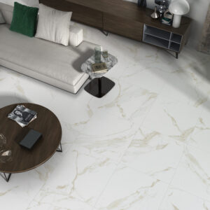 Atmosphere Marble White and Gold 60.4×60.4cm Polished Porcelain tile