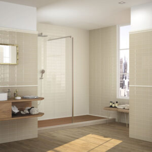 Rustic Gloss Cream Ceramic Wall 7.5x15cm