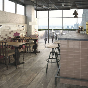 Rustic Gloss Red Ceramic Wall 7.5x15cm