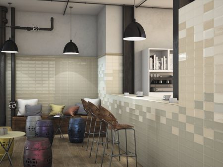 Rustic Gloss Beige Latte Ceramic Wall 7.5x15cm - Image 2