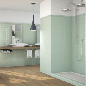 Rustic Gloss Mint Green Ceramic Wall 7.5x15cm
