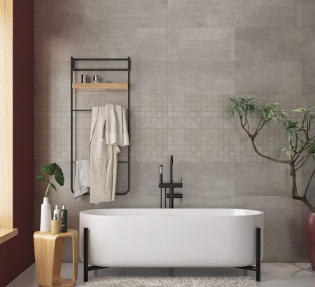 Storm Grey 30x30cm Porcelain wall and floor Mosaic tile - Image 2