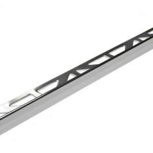 Square Edge (L shape) Tile Trim 10mm Stainless Steel (Dural Durosol DSE100)