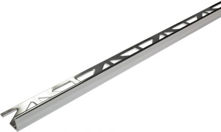 Square Edge (L shape) Tile Trim 12.5mm Stainless Steel (Dural Durosol DSE125)