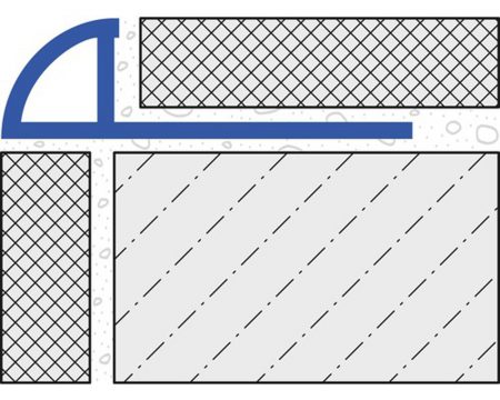 Round Edge Tile Trim 8mm x 2.5mtr Silver High Gloss Anodised Aluminium (Dural Durondell - DRA862) - Image 2