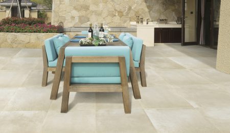 Beige cement look porcelain