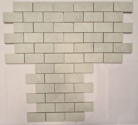 Cemento Grey Porcelain Brick Mosaic 30x30cm (10475) - Image 3