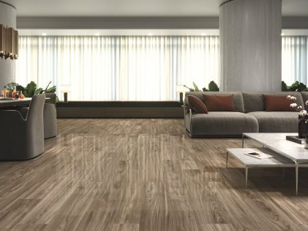 Luster Teak Wood effect Polished Porcelain 20x120cm - Image 2