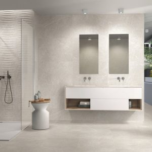 Atlantis Silver Matt Ceramic wall tile Decor 30x90cm