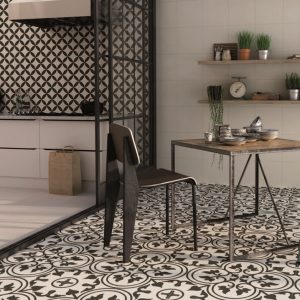 Porcelain floor tiles