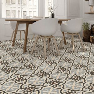 Porcelain floor tiles