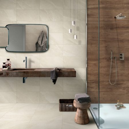 1cm thick Tivoli Beige Porcelain Tiles 30x60cm