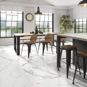 Aquila White Matt Porcelain rectified tile 60x60cm