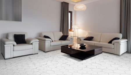 Colonial Carrara Matt Hexagon Wall and Floor 22.5x25.9cm - Image 2