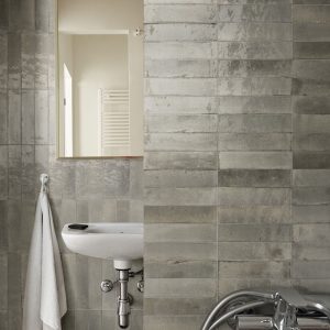 Lume Greige wall tiles 6x24cm (internal and external use)