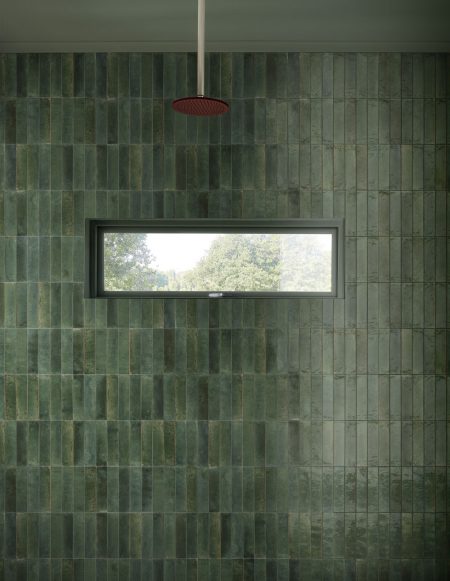 Lume Green wall tiles 6x24cm (internal and external use) - Image 3