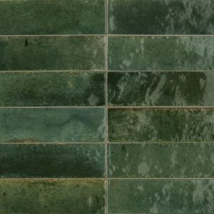 Lume Green wall tiles 6x24cm (internal and external use)