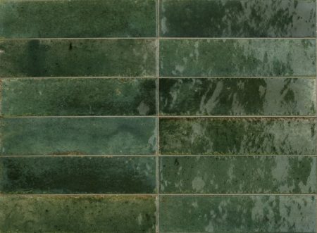 Lume Green wall tiles 6x24cm (internal and external use)