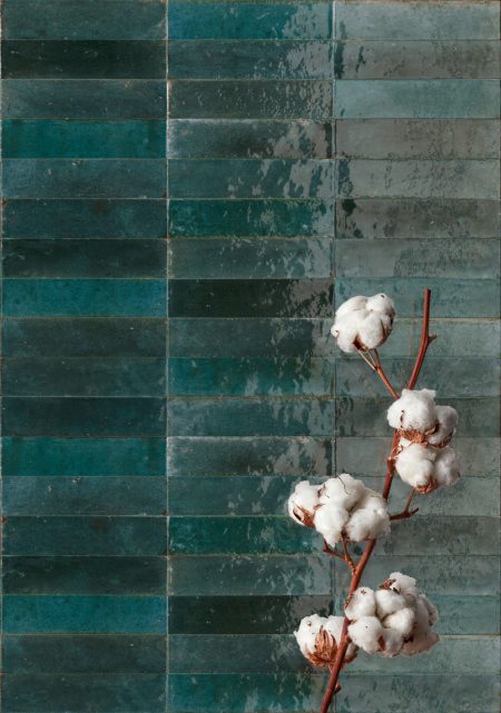 Lume Blue wall tiles 6x24cm (internal and external use)