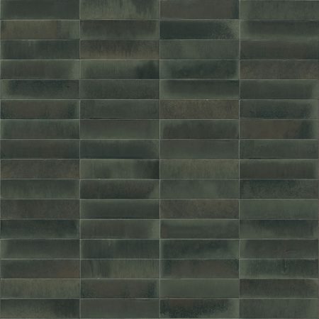 Lume Forest Green wall tiles 6x24cm (internal and external use)