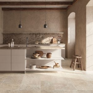 Opus Beige porcelain floor tiles
