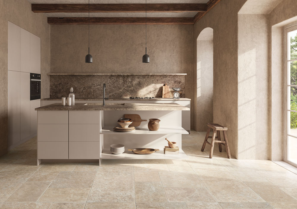 Opus Beige porcelain floor tiles