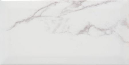 Vento Carrara Bevelled Gloss Wall 10x20cm - Image 3