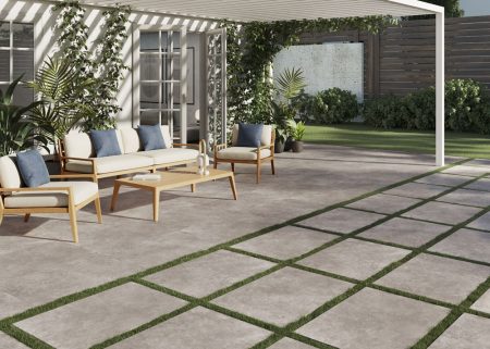 2cm thick Coniston Dark Grey Porcelain Tiles for outside use 60x90x2cm