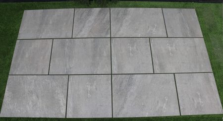 2cm thick Element Molten Grey Porcelain Tiles for outside use 60x90x2cm - Image 2