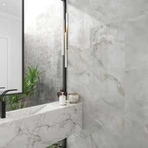 Persian Grey gloss porcelain tiles 60x60cm