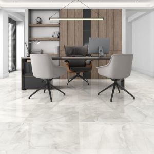 Persian White gloss porcelain tiles 60x60cm