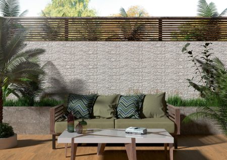 Granada White Porcelain Wall 17x52cm
