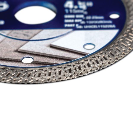 Mexco 115mm 4.5" Porcelain Diamond Blade For Battery Angle Grinders (UHXCEL) - Image 2