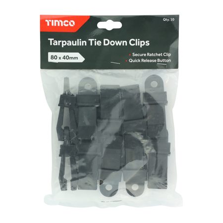 Tarpaulin Tie Down Clips  - Pack of 10 - Image 2