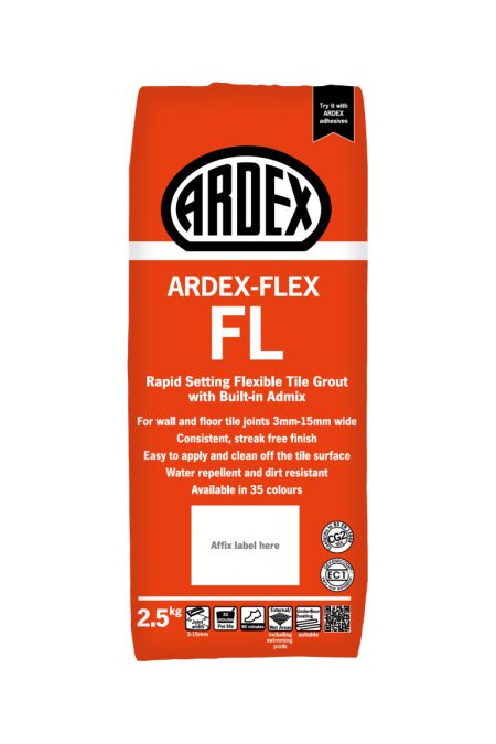 Ardex FL wide joint Wall and Floor Grout 2.5kg Bag (Many colours available)