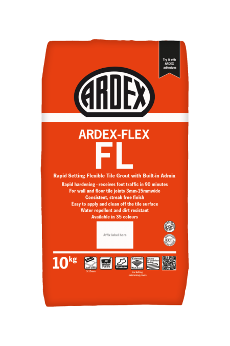 Ardex FL wide joint Wall and Floor Grout 10kg Bag (35 colours available)