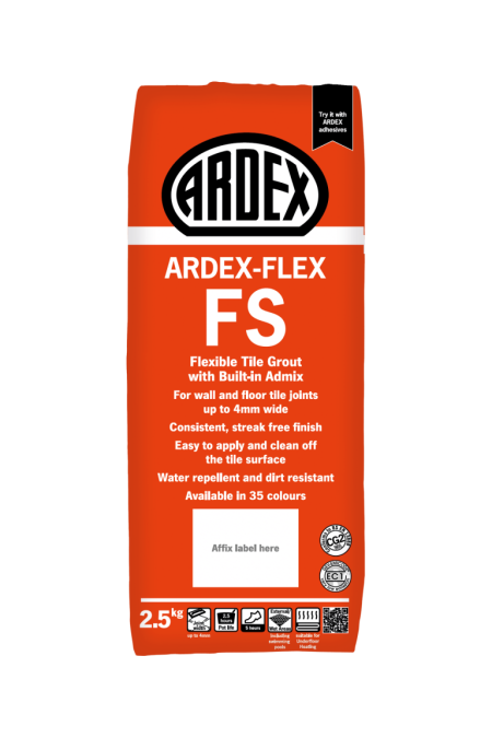 Ardex FS narrow joint Wall and Floor Grout 2.5kg Bag (Many colours available)