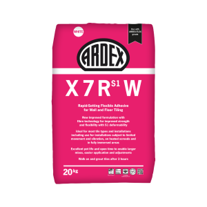 Ardex X7R White Rapid Setting Flexible Wall & Floor Adhesive 20kg
