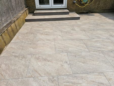 2cm thick Desert Sand Porcelain Tiles for outside use 60x90x2cm