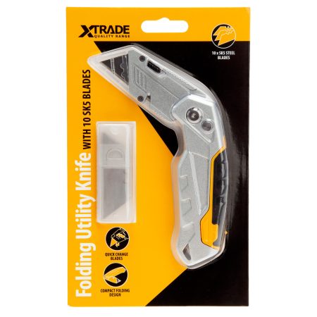 Folding Utility Knife and 10 Blades - Image 2
