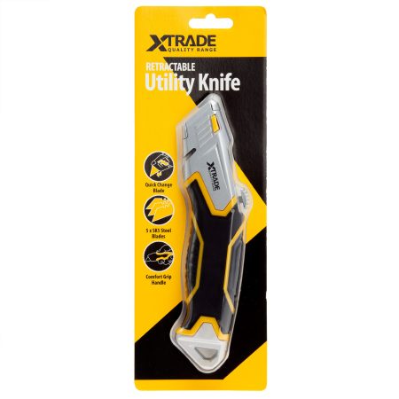 Retractable Utility Knife and 5 Blades - Image 2