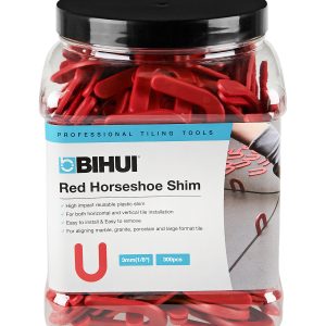 BIHUI - 3mm Horseshoe Shims 300 per pack (Red)