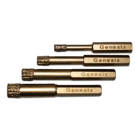 Genesis Dry Diamond Drill Bit Hole Saw with Wax