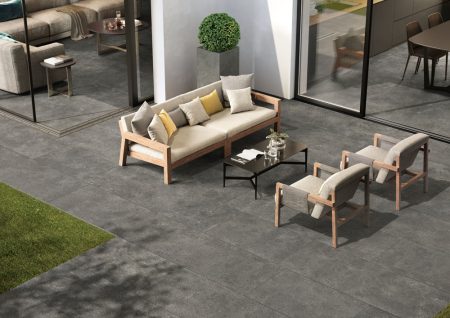 2cm thick Sovereign Antracite Porcelain Tiles for outside use 60x90x2cm