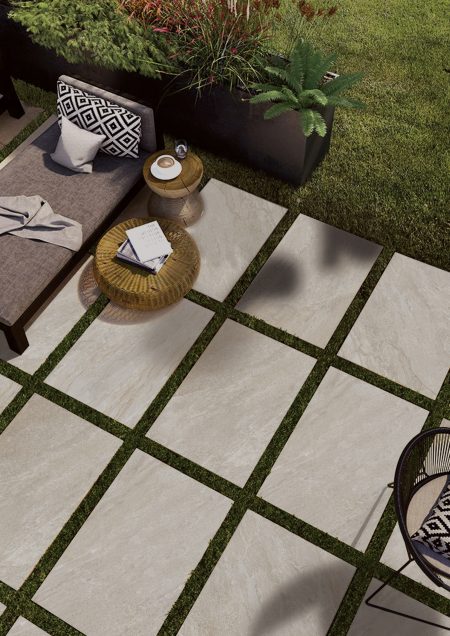 2cm thick Arabian Beige Porcelain Tiles for outside use 60x90x2cm