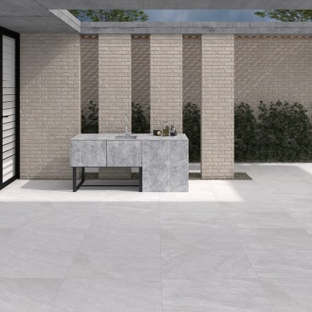 2cm thick Desert White Porcelain Tiles for outside use 60x90x2cm - Image 3