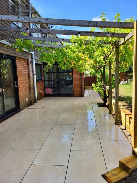 2cm thick Element Molten White Porcelain Tiles for outside use 60x90x2cm - Image 6